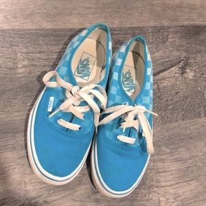 Blue & white Vans